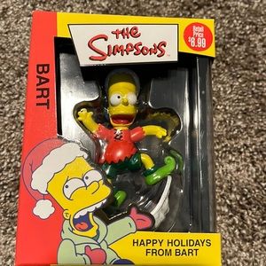 The Simpsons happy holiday from Bart - ornament